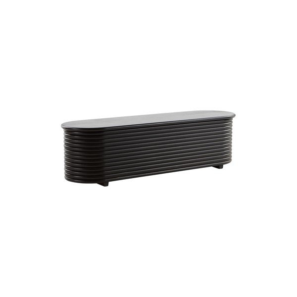 Fekete mangófa tárolóláda 150x42x42 cm Sjöbo – Jotex