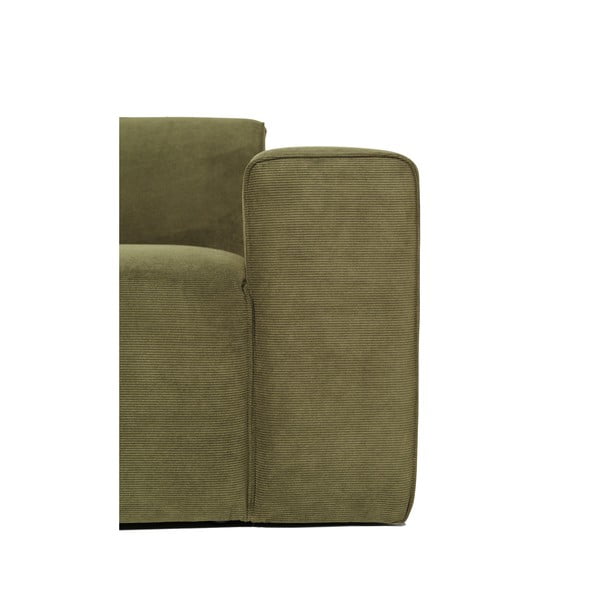 Sting zöld kordbársony sarokkanapé, bal oldali - Scandic-image-4