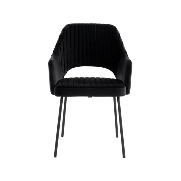 Fekete bársony étkezőszék szett 2 db-os Britney - Støraa-image-1