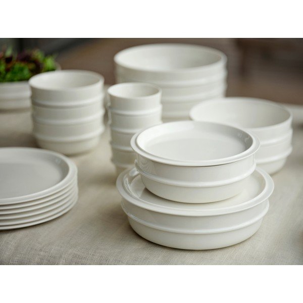 Krémszínű porcelán tálka 400 ml Eau – Zone-image-4