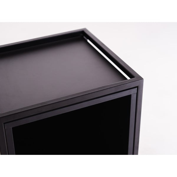 Fekete könyvespolc 45x102 cm Skap - CustomForm-image-4