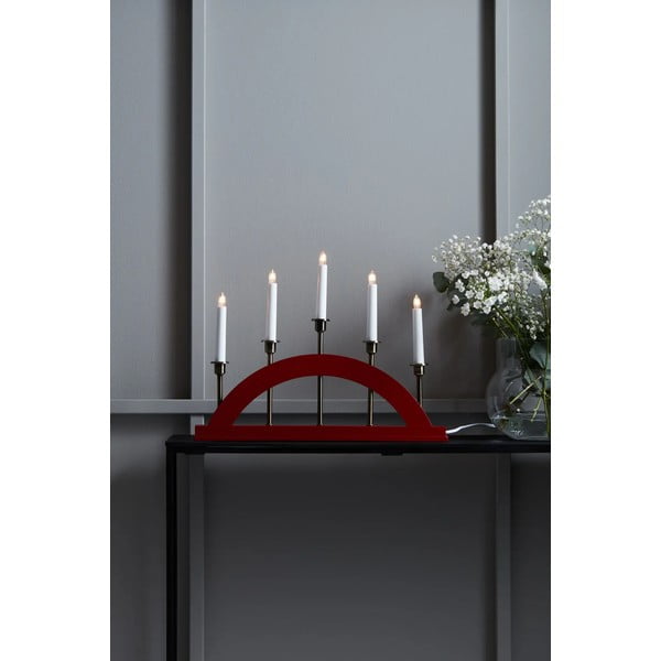 Piros karácsonyi fénydekoráció Bridge – Markslöjd-image-1