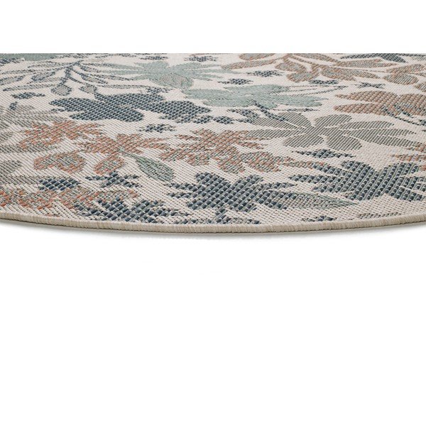 Floral bézs-zöld kültéri szőnyeg, ø 115 cm - Universal-image-2