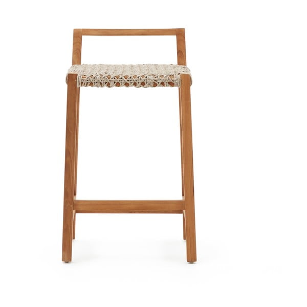 Natúr színű tömörfa kerti bárszék Giverola – Kave Home-image-2