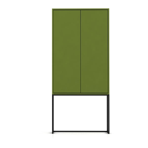 Zöld szekrény 75x164,5 cm Lennon – Really Nice Things