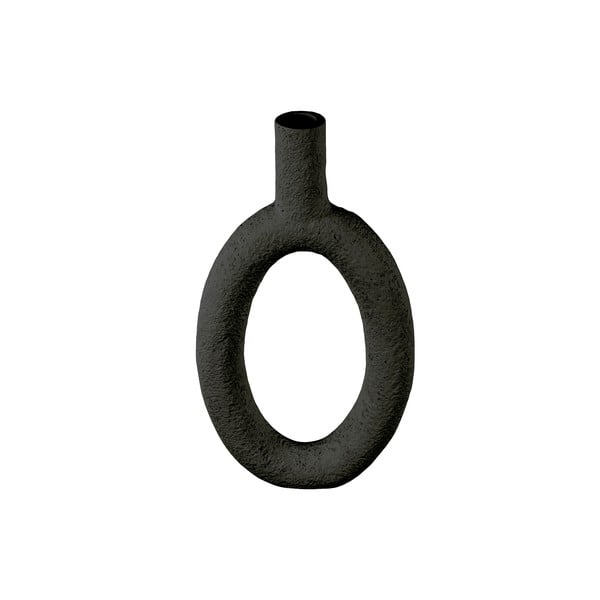 Oval fekete váza, magasság 31 cm - PT LIVING