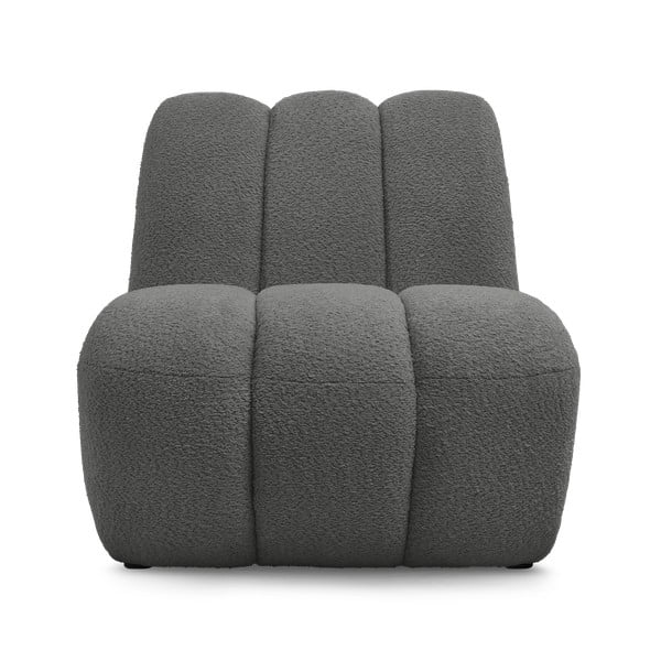 Sötétszürke buklé fotel Janissaire – Bobochic Paris-image-3