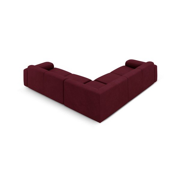 Borvörös sarokkanapé (variálható-L alakú) Molino – Micadoni Home-image-2