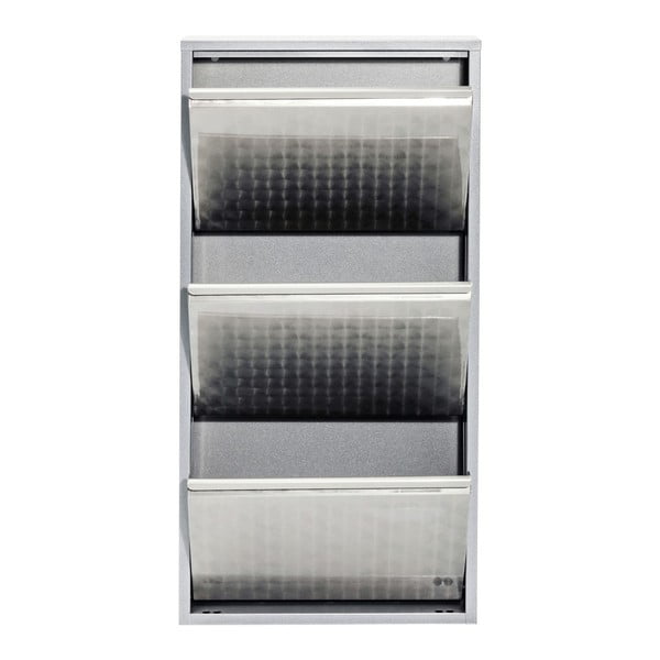 Caruso ezüstszínű fém cipősszekrény - Kare Design-image-1