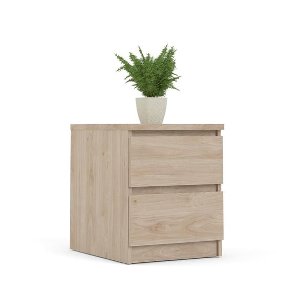 Természetes színű éjjeliszekrény tölgyfa dekorral Naia - Tvilum-image-4