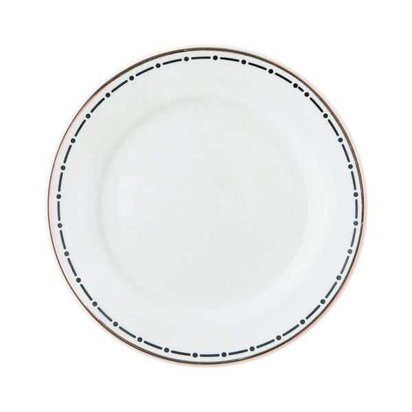 Stripes díszített szegélyű kerámia tányér, ø 17,5 cm - Miss Étoile