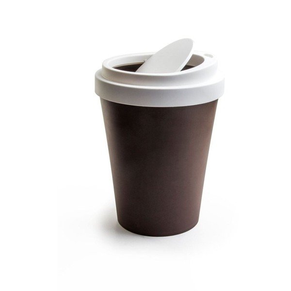 Coffee Bin barna-fehér szemetes - Qualy&CO-image-2
