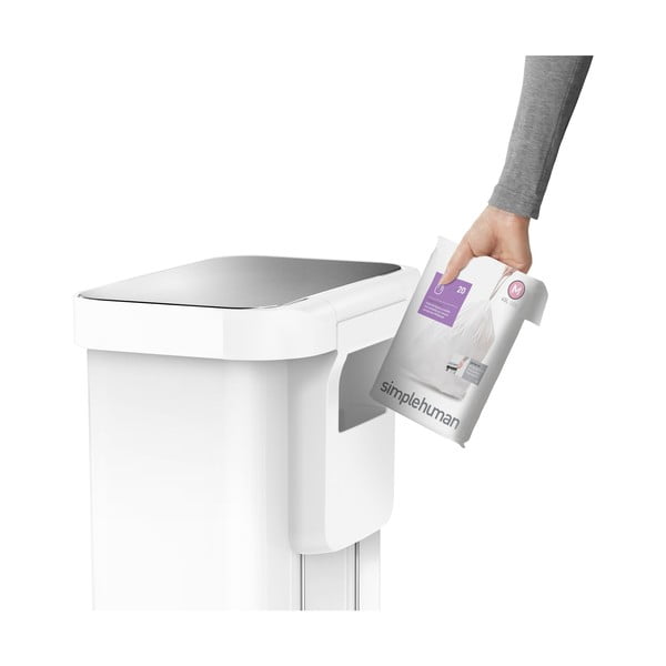 Acél pedálos szemetes 45 l - simplehuman-image-4