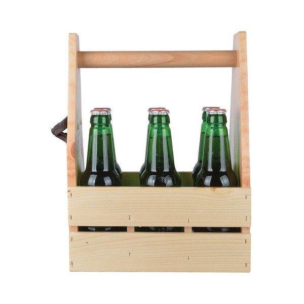 Fa üvegtartó láda, sörnyitóval - Ego Dekor-image-1