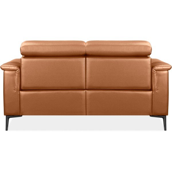 Barna bőrutánzat kanapé 160 cm Lund – Støraa-image-3