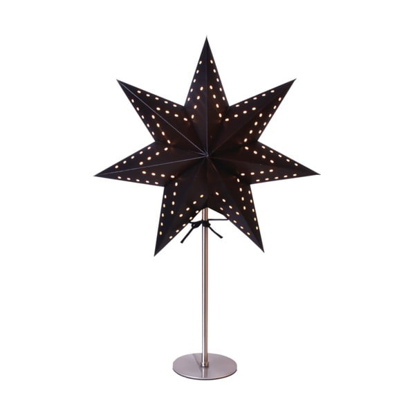 Bobo fekete világító csillag dekoráció, magasság 51 cm - Star Trading