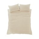 Bézs kétszemélyes ágyneműhuzat 200x200 cm Muscat Waffle – Pineapple Elephant