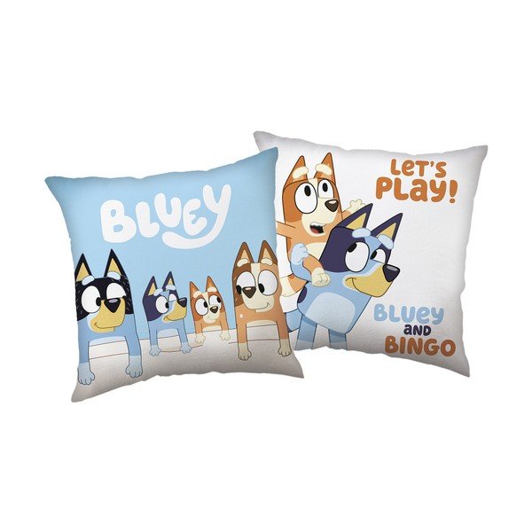 Gyerek párna ø 40 cm Bluey "Let´s Play" – Jerry Fabrics
