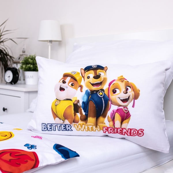 Pamut gyerek ágyneműhuzat babaágyhoz 100x135 cm Paw Patrol – Jerry Fabrics-image-3
