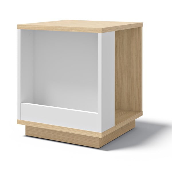 Tárolóasztal tölgyfa dekorral 40x40 cm Ella - TemaHome-image-3