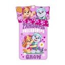 Rózsaszín pamut gyerek ágyneműhuzat babaágyhoz 100x135 cm Paw Patrol "Pawsome friendships grow" – Jerry Fabrics