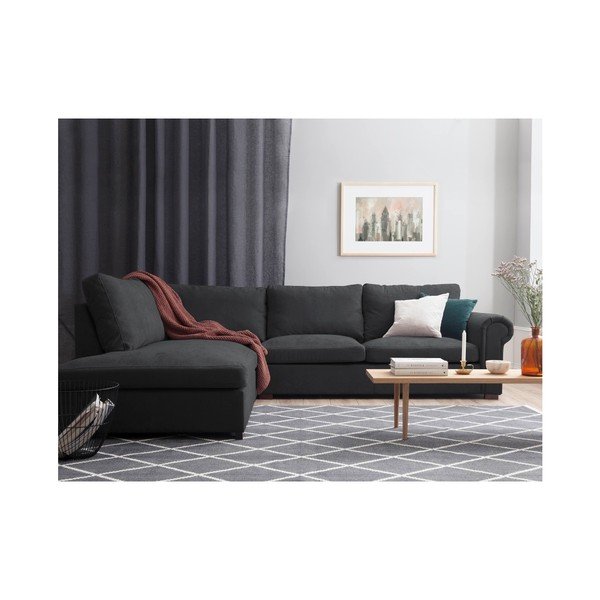 Hermes sötétszürke bal oldali sarokkanapé - Windsor & Co Sofas-image-2