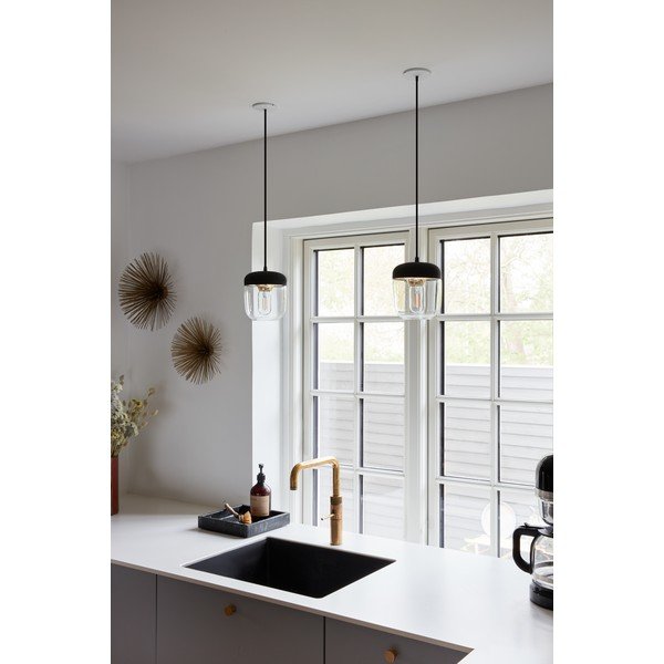 Acorn fekete lámpabúra aranyszínű foglalattal, ⌀ 14 cm -  UMAGE-image-1