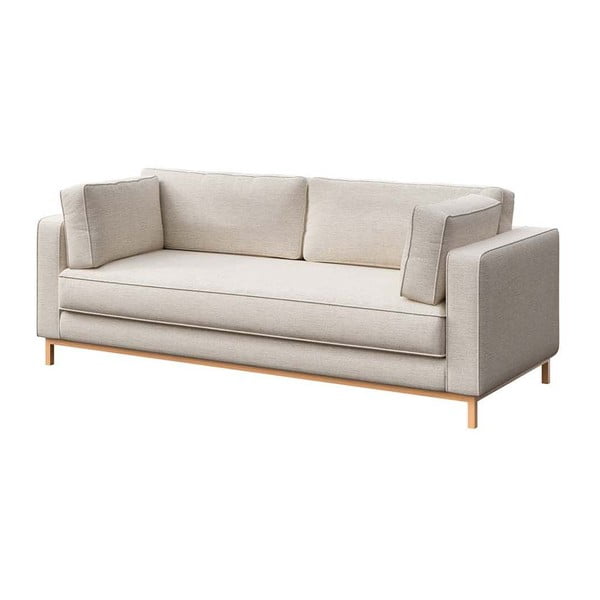 Krémszínű kanapé 222 cm Celerio – Ame Yens-image-2