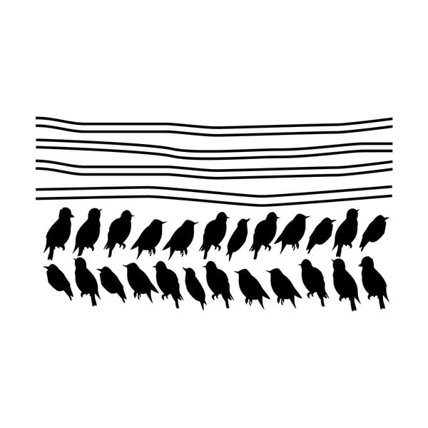 Starlings On Cable falmatrica készlet - Ambiance-image-2