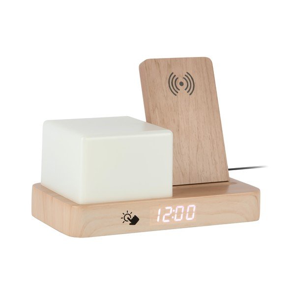 Digitális-asztali ébresztőóra vezeték nélküli töltővel Retro LED Night Light – Karlsson-image-2