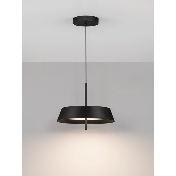 Matt fekete alumínium LED dimmelhető függőlámpa ø 45 cm Velio – Nova Luce-image-2
