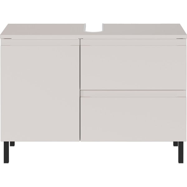 Krémszínű alacsony mosdó alatti szekrény 80x56 cm Salinas – Germania-image-2