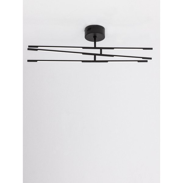 Fekete fém LED dimmelhető mennyezeti lámpa akrilüveg búrával 77x84 cm Raccio – Nova Luce-image-4