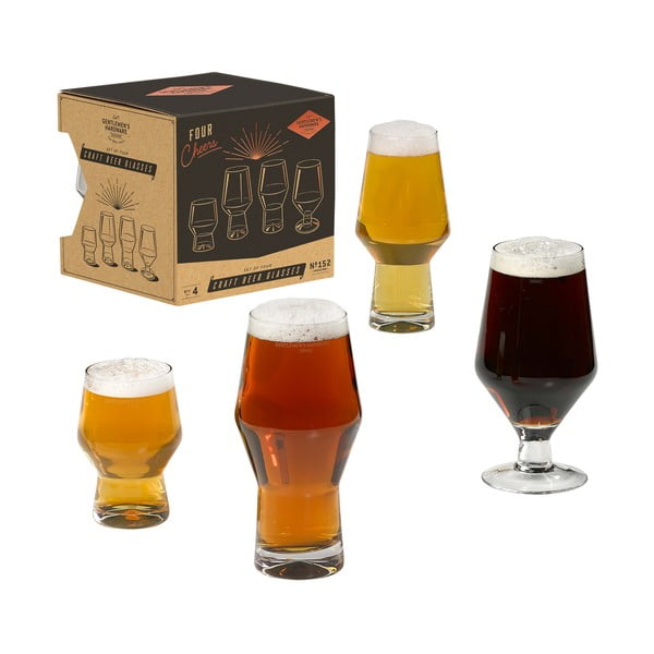 Craft Beer 4 darabos söröspohár szett - Gentlemen's Hardware
