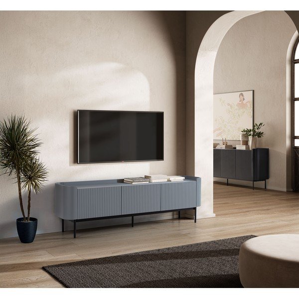 Fekete komód 200x80x40 cm Willa – MOME-image-1