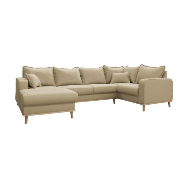 Bézs sarokkanapé (bal oldali) Beata – Ropez-image-2