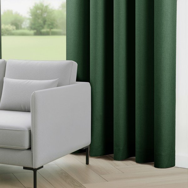 Sötétzöld dimout (részleges sötétítő) függöny 140x250 cm Calisto – Filumi-image-1