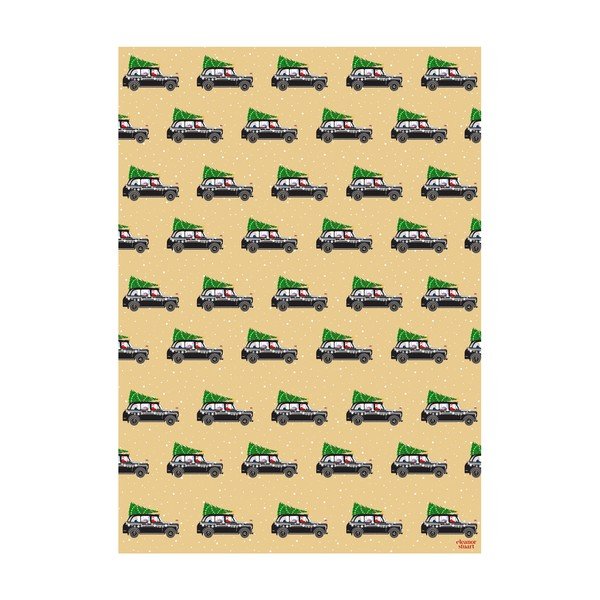 London Christmas 5 ív sárga csomagolópapír, 50 x 70 cm - eleanor stuart-image-1