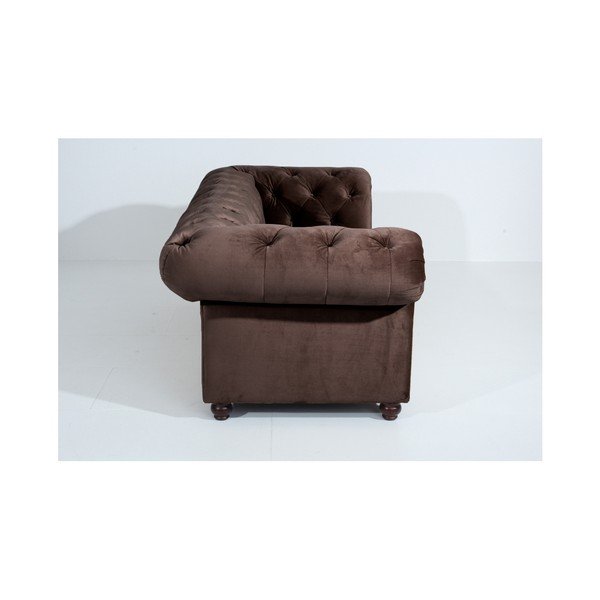 Orleans Velvet sötétbarna kanapé, 216 cm - Max Winzer-image-4