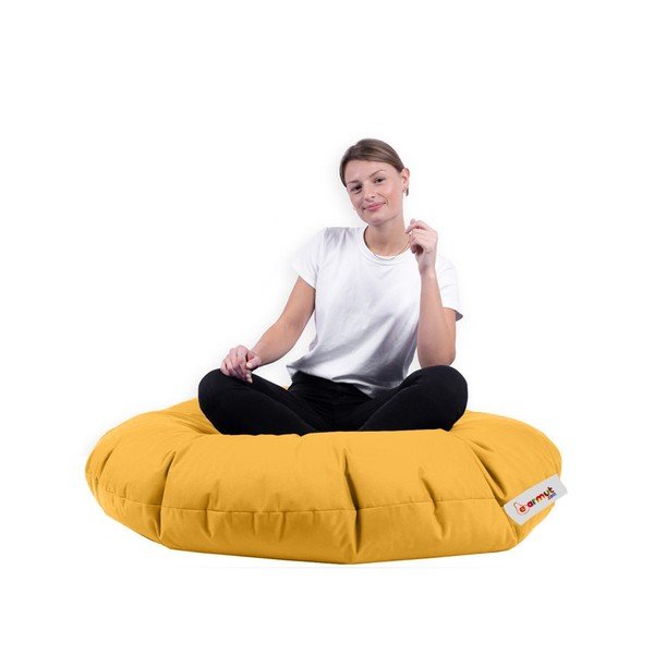 Sárga babzsákfotel  Iyzi – Floriane Garden-image-3