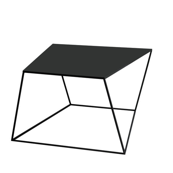 Zak fekete tárgyalóasztal, hosszúság 80 cm - Custom Form