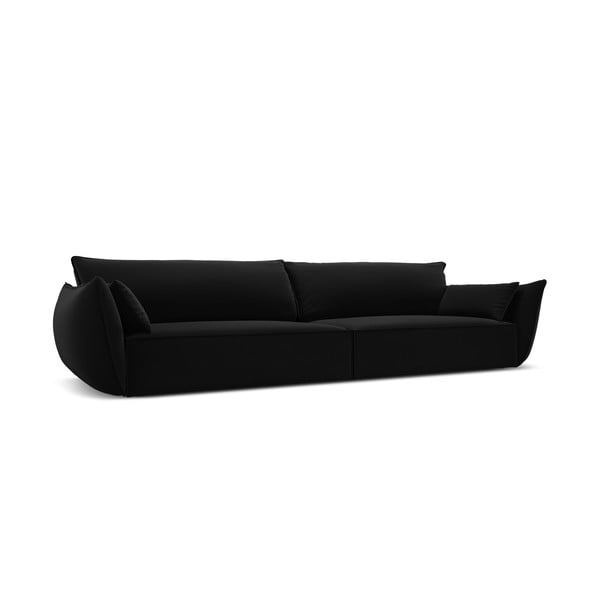 Fekete bársony kanapé 248 cm Vanda – Mazzini Sofas-image-2