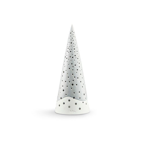 Nobili szürke csontporcelán karácsonyi gyertyatartó, magasság 30 cm - Kähler Design