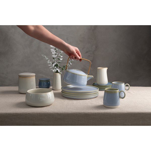 Kék porcelán teáskanna 1 l Juna – Premier Housewares-image-3