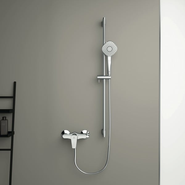 Fényes ezüstszínű csaptelep zuhanyhoz, fali Cerafine D – Ideal Standard-image-3