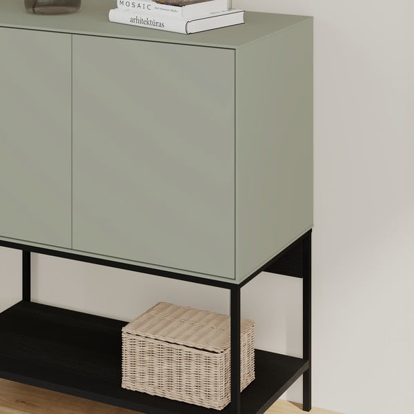 Zöld-fekete szekrény 80x90x40 cm Amira – Marckeric-image-4