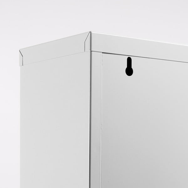 Fehér fém billenő ajtós cipőtartó 50x169x15 cm Ode – Kave Home-image-4