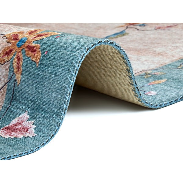 Krémszínű-türkiz szőnyeg 120x160 cm Amira – Hanse Home-image-2