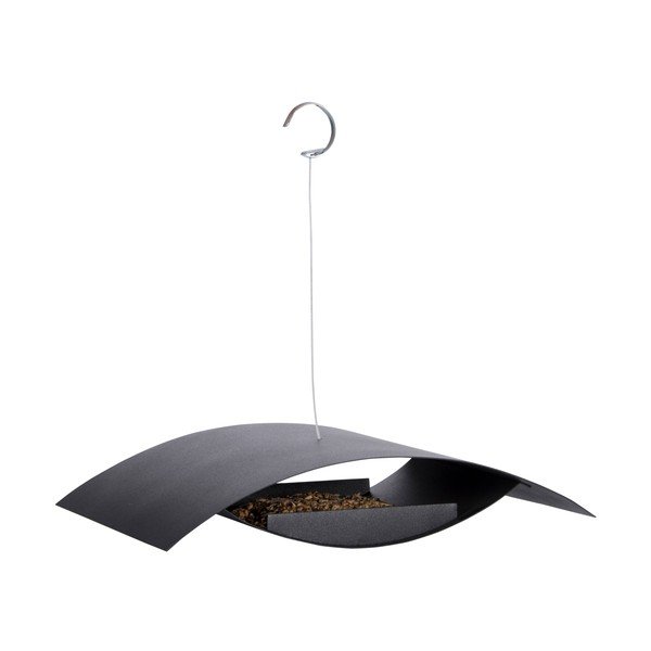 Modern fekete függő madáretető - Esschert Design-image-2