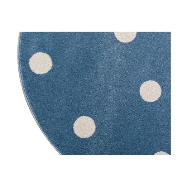 Blue kék, kerek szőnyeg csillagmintával, ø 100 cm - KICOTI-image-3